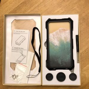 4/$20 iPhone X metal case and lens kit